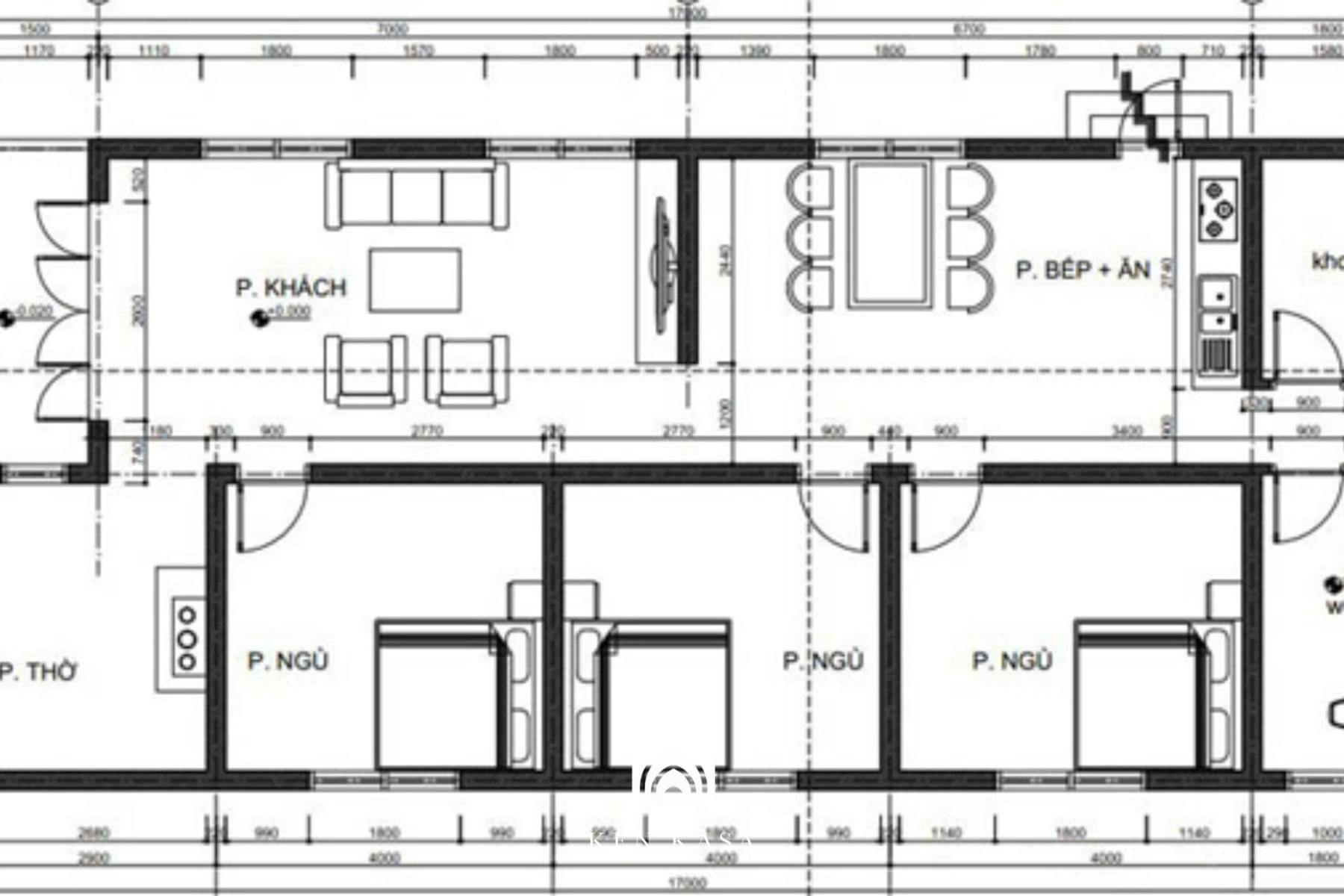 Chia ph&ograve;ng theo cảm t&iacute;nh, kh&ocirc;ng dựa tr&ecirc;n đặc điểm mặt bằng nh&agrave; ống