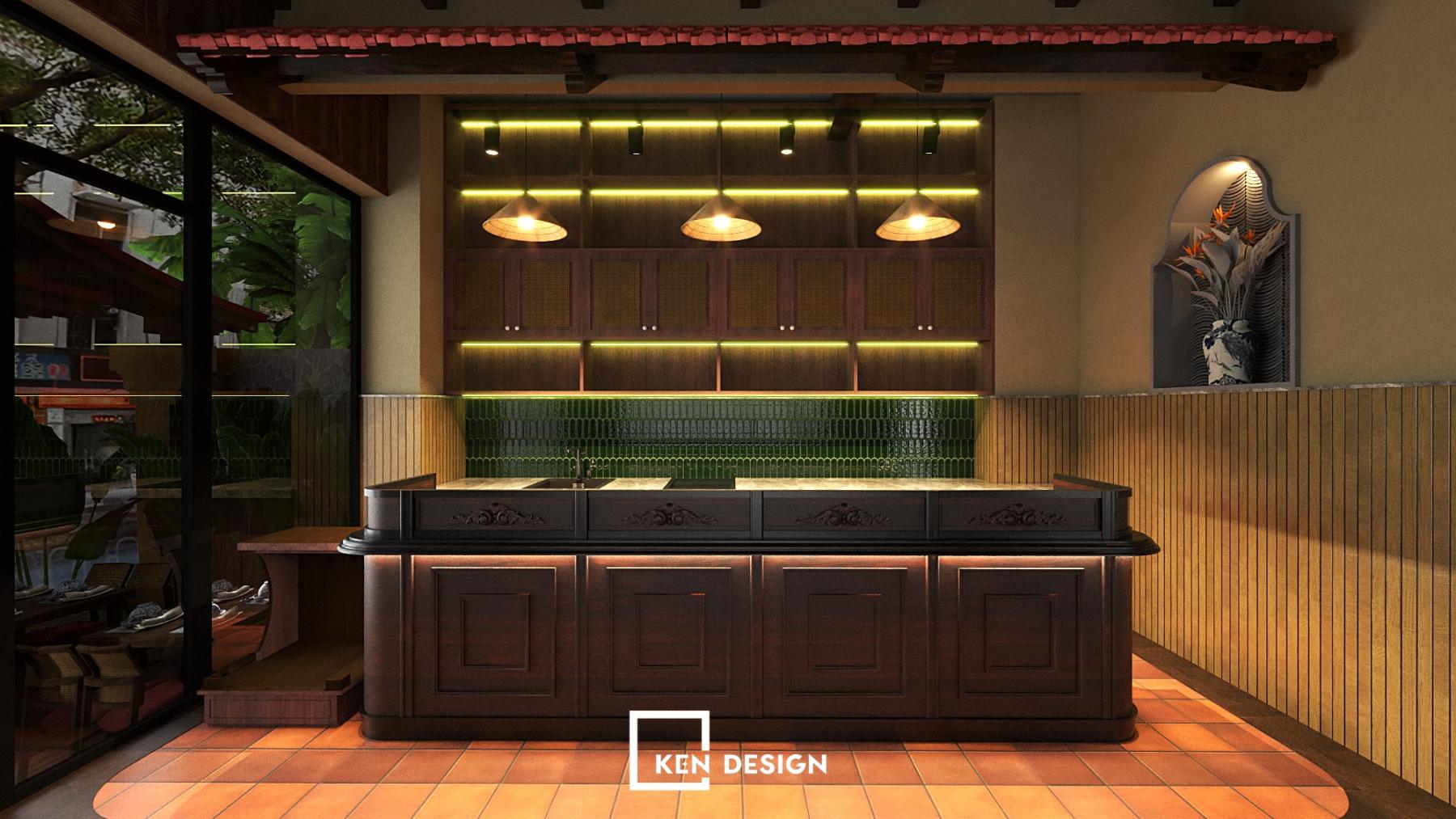 Mô hình nhà hàng cơm quê sang trọng