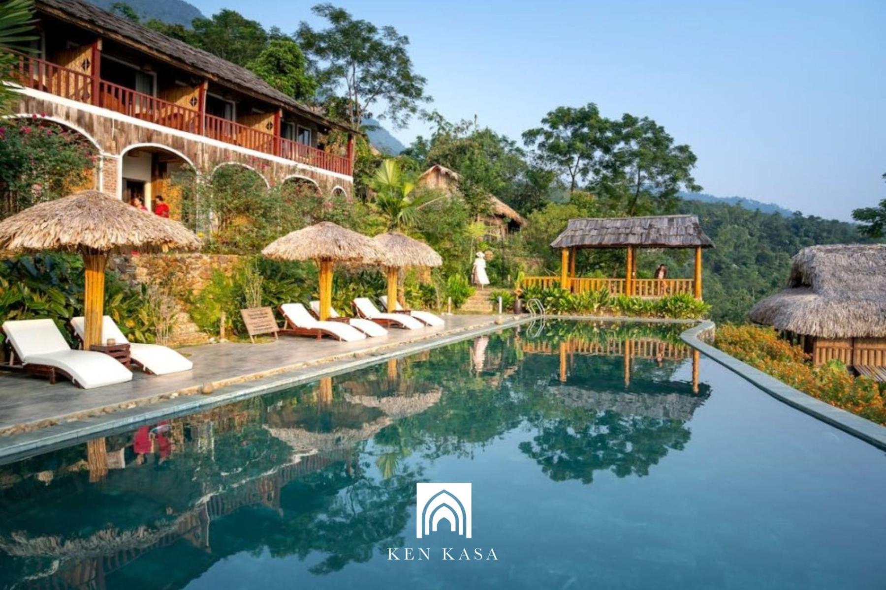 Cảnh quan nh&agrave; resort phong c&aacute;ch nhiệt đới