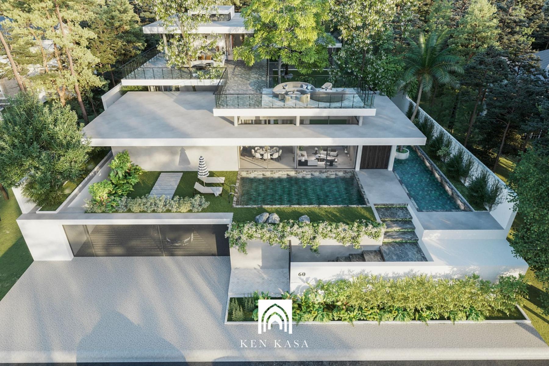 Cảnh quan nh&agrave; resort phong c&aacute;ch tối giản hiện đại