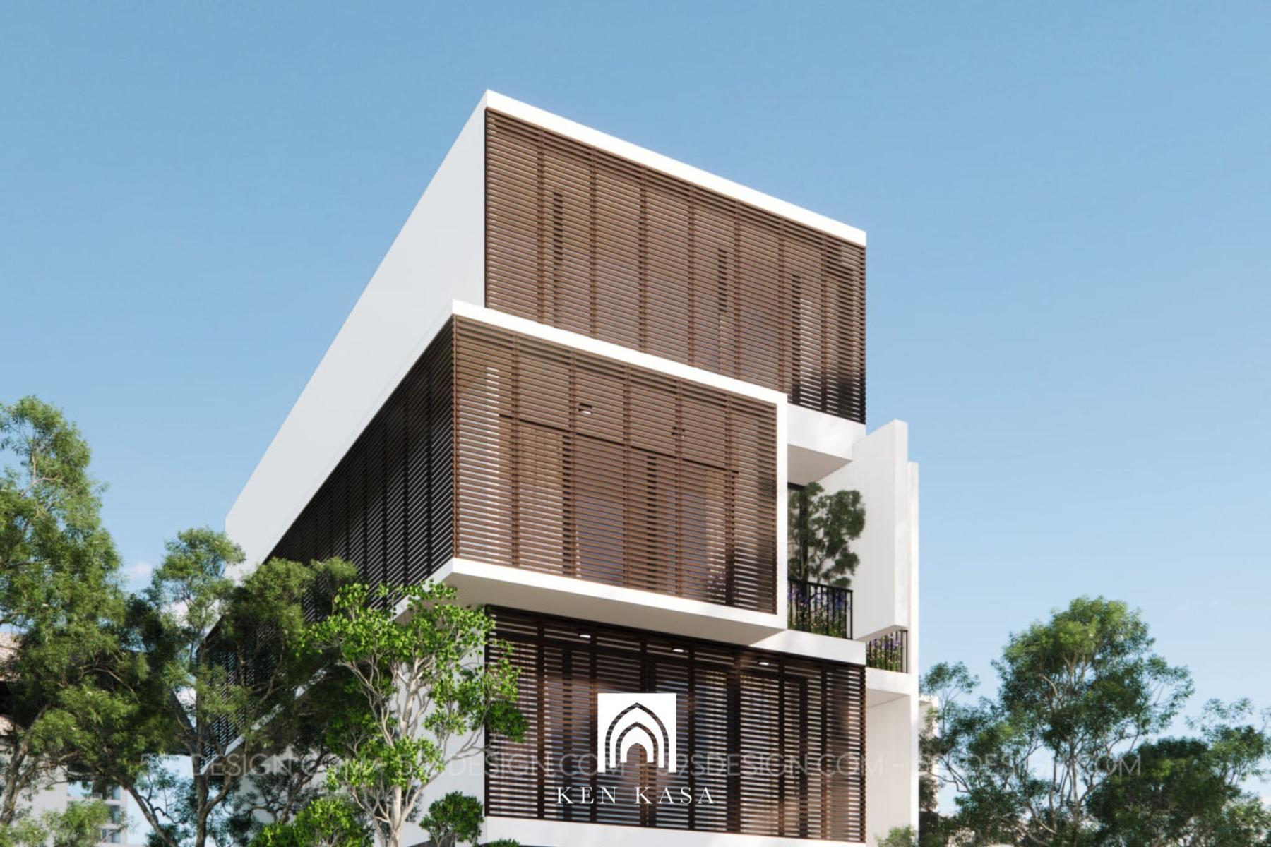 Kết hợp lam chắn nắng v&agrave; cửa chớp