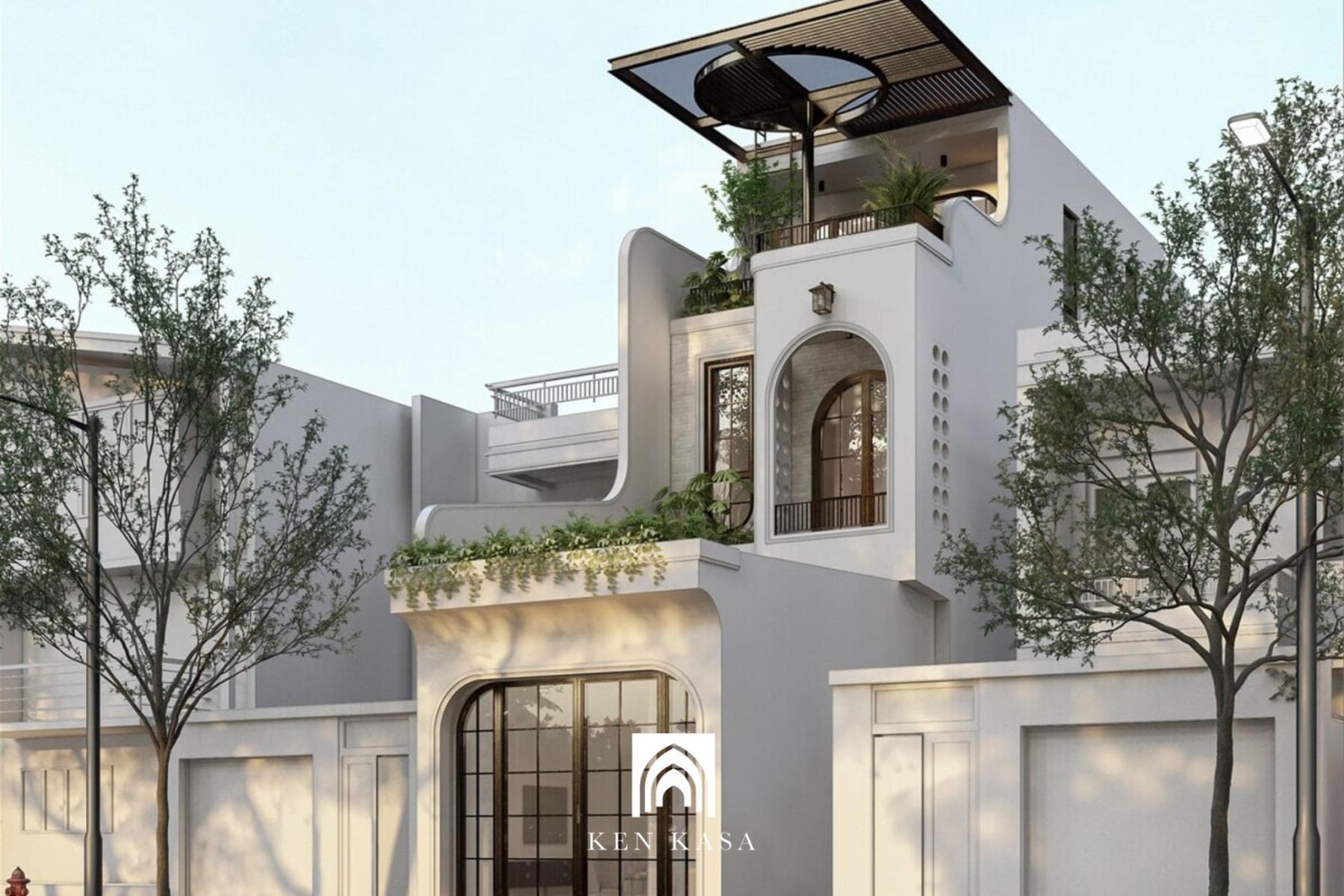 Thiết kế mặt tiền homestay nh&agrave; ống