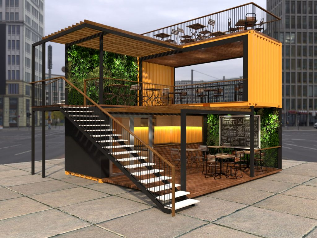 Quán cafe khug thép 2 tầng là gì