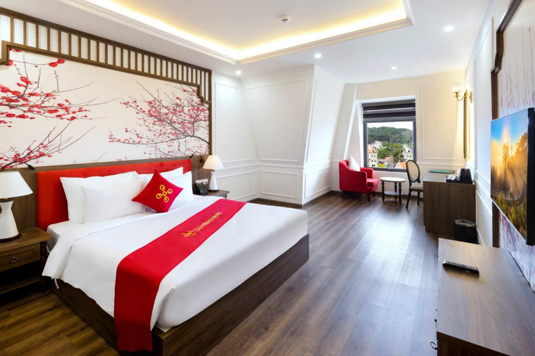 Phòng deluxe giường đôi của Da Lat Prince Hotel 