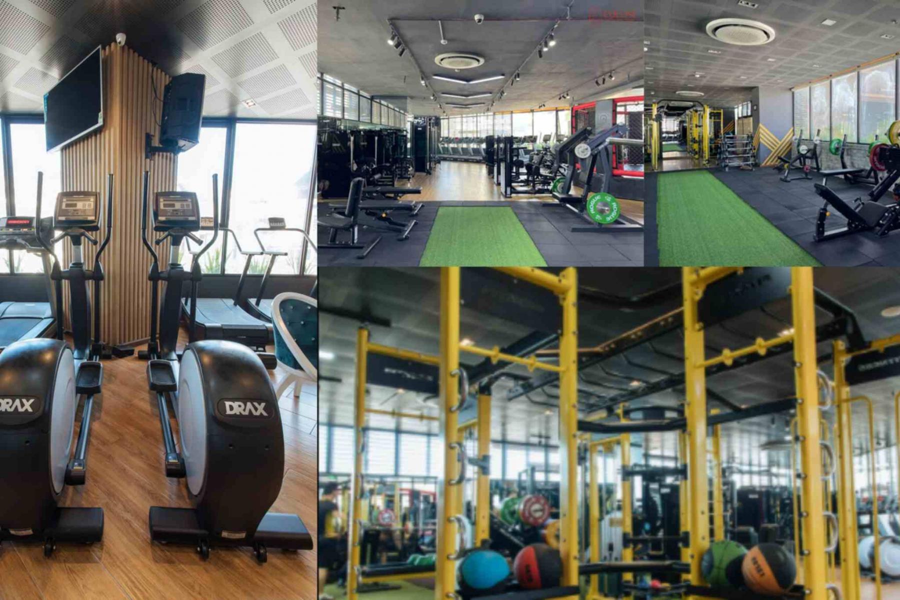 Phòng gym với trang thiết bị hiện đại của tại Hotel Collin Đà Lạt 