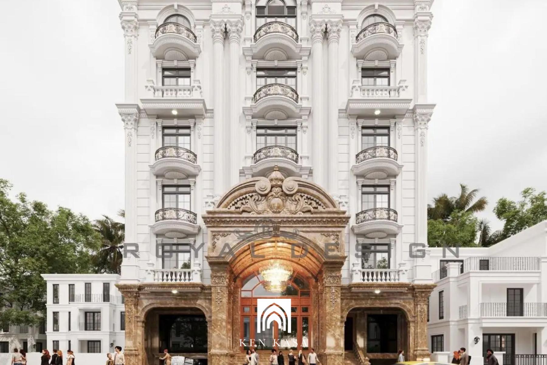 Bố cục kiến tr&uacute;c đối xứng v&agrave; c&acirc;n bằng