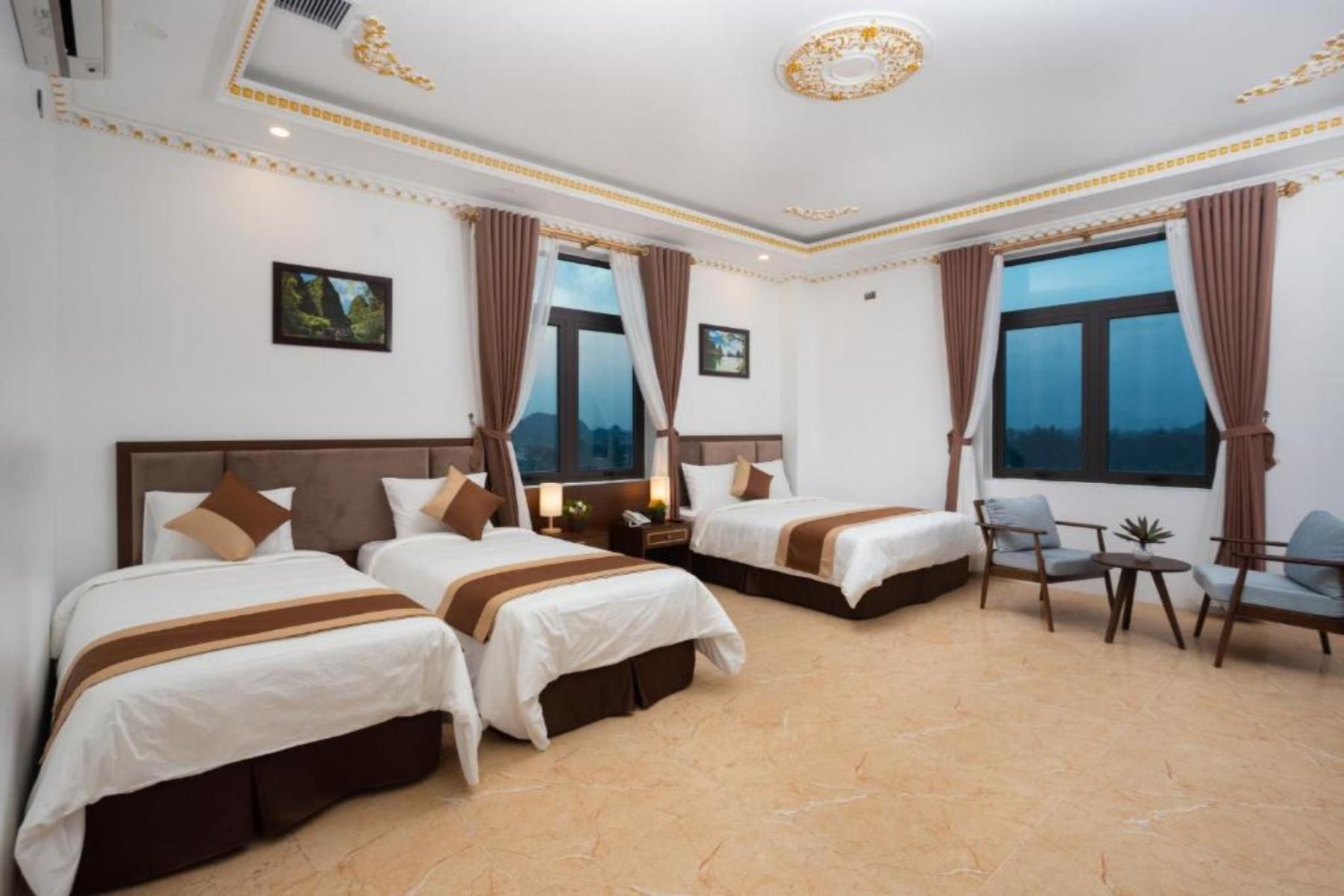 phòng deluxe gia đình của Trang An International Hotel