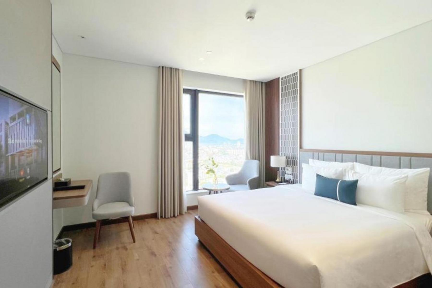 Thiết kế phòng deluxe ocean queen của Peninsula Hotel Da Nang 