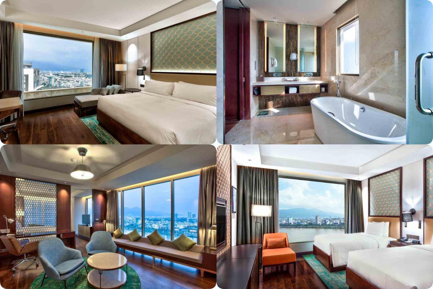 Phòng presidential suite với giường king và 2 phòng ngủ 