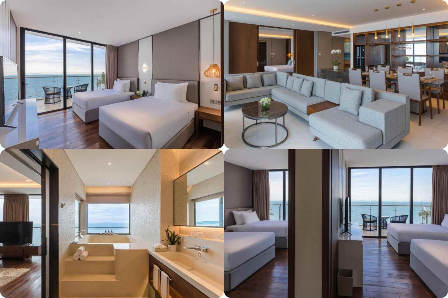 Không gian phòng del de mer suite view biển 