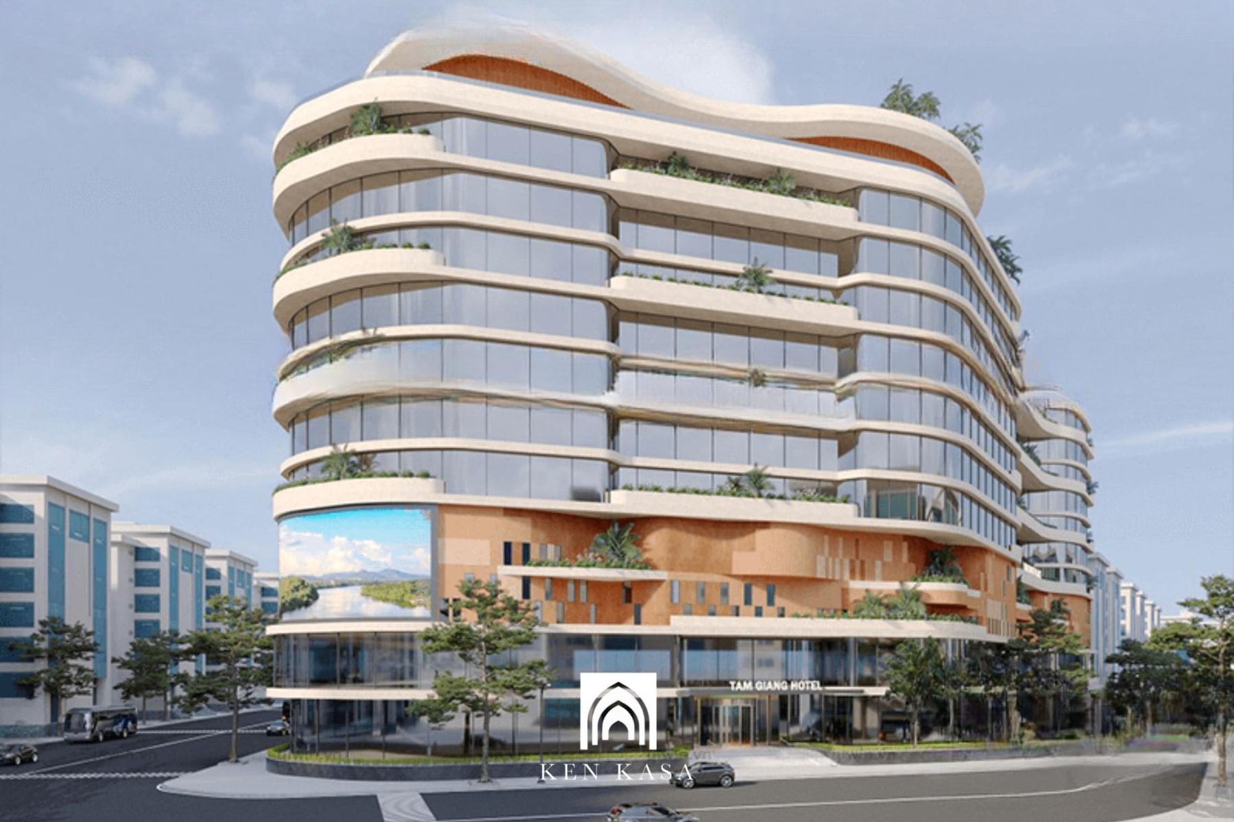 Mặt tiền hình khối độc đáo – nhận diện nổi bật