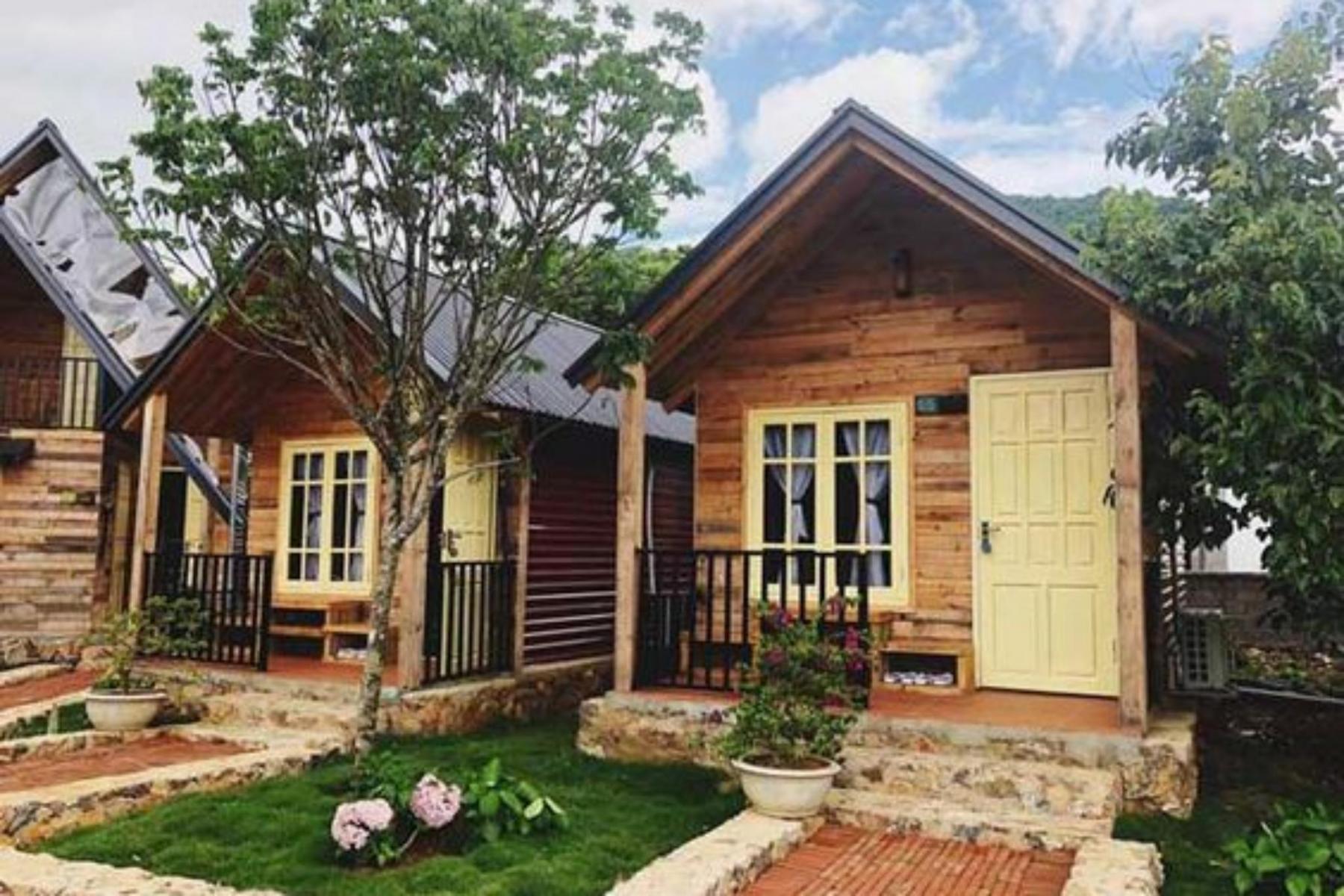 nhà gỗ phong cách thiết kế homestay nhà vườn