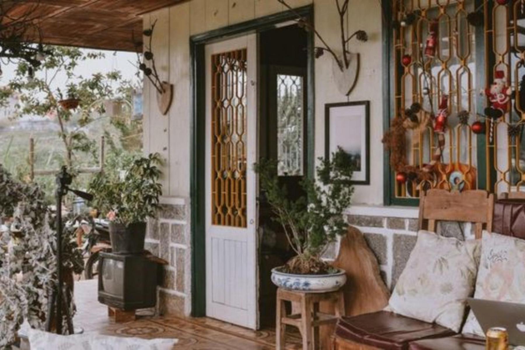 vintage phong cách thiết kế homestay nhà vườn