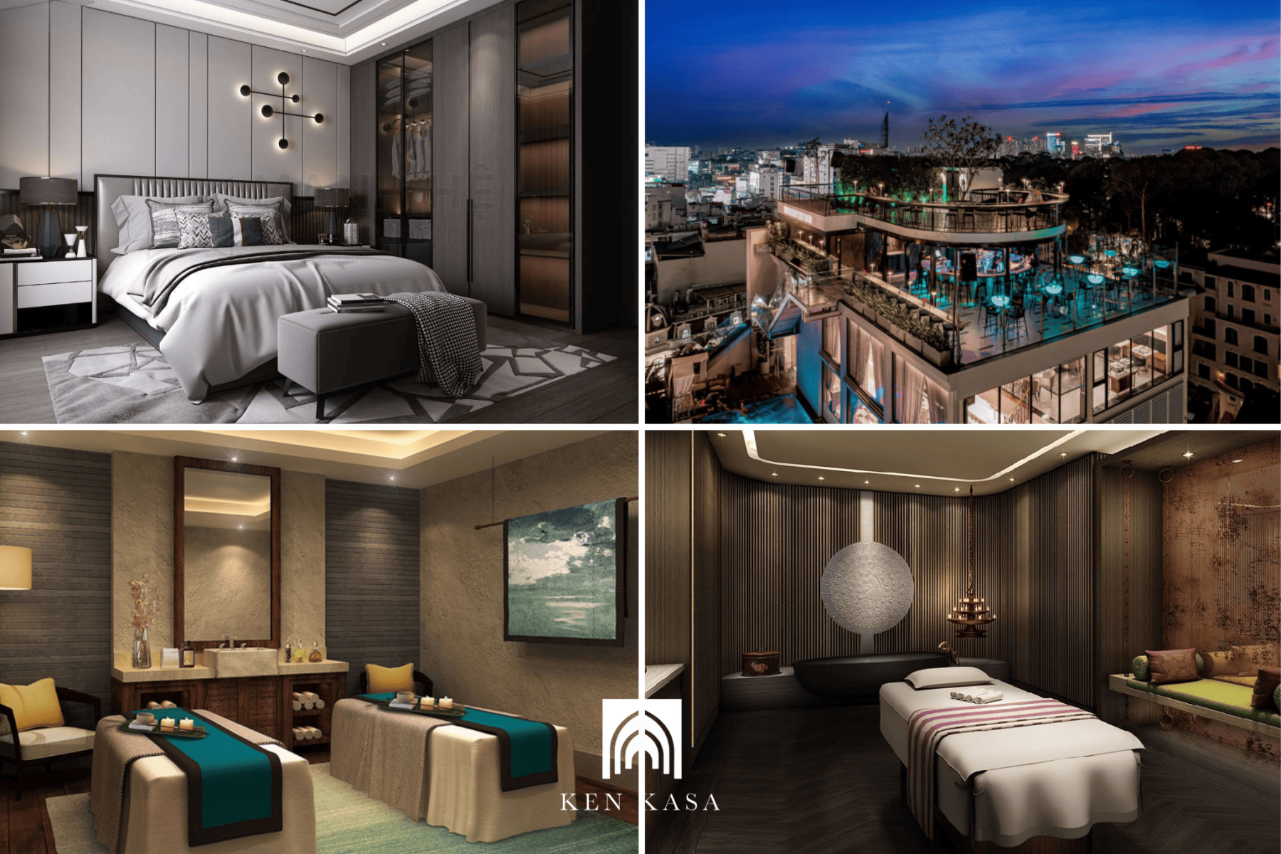 Khách sạn 7 tầng giúp mở rộng số lượng phòng và các khu chức năng