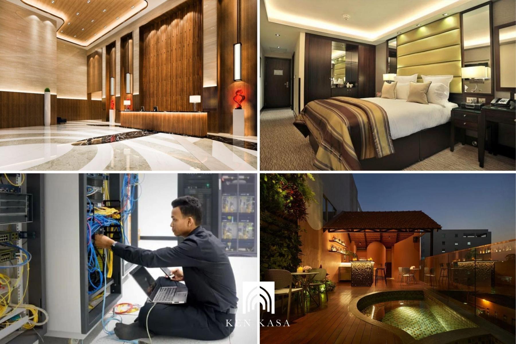 Phân tách rõ ràng giữa các khu dịch vụ và lưu trú 