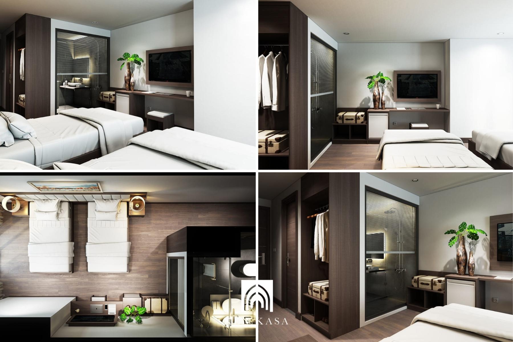 Phòng ngủ khách sạn 3 sao nhấn mạnh sự tiện nghi và trải nghiệm