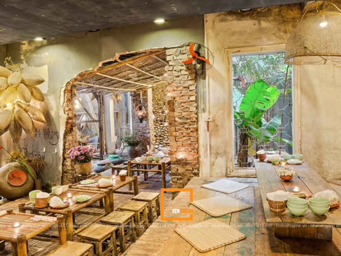 Trang trí nhà hàng phong cách đồng quê