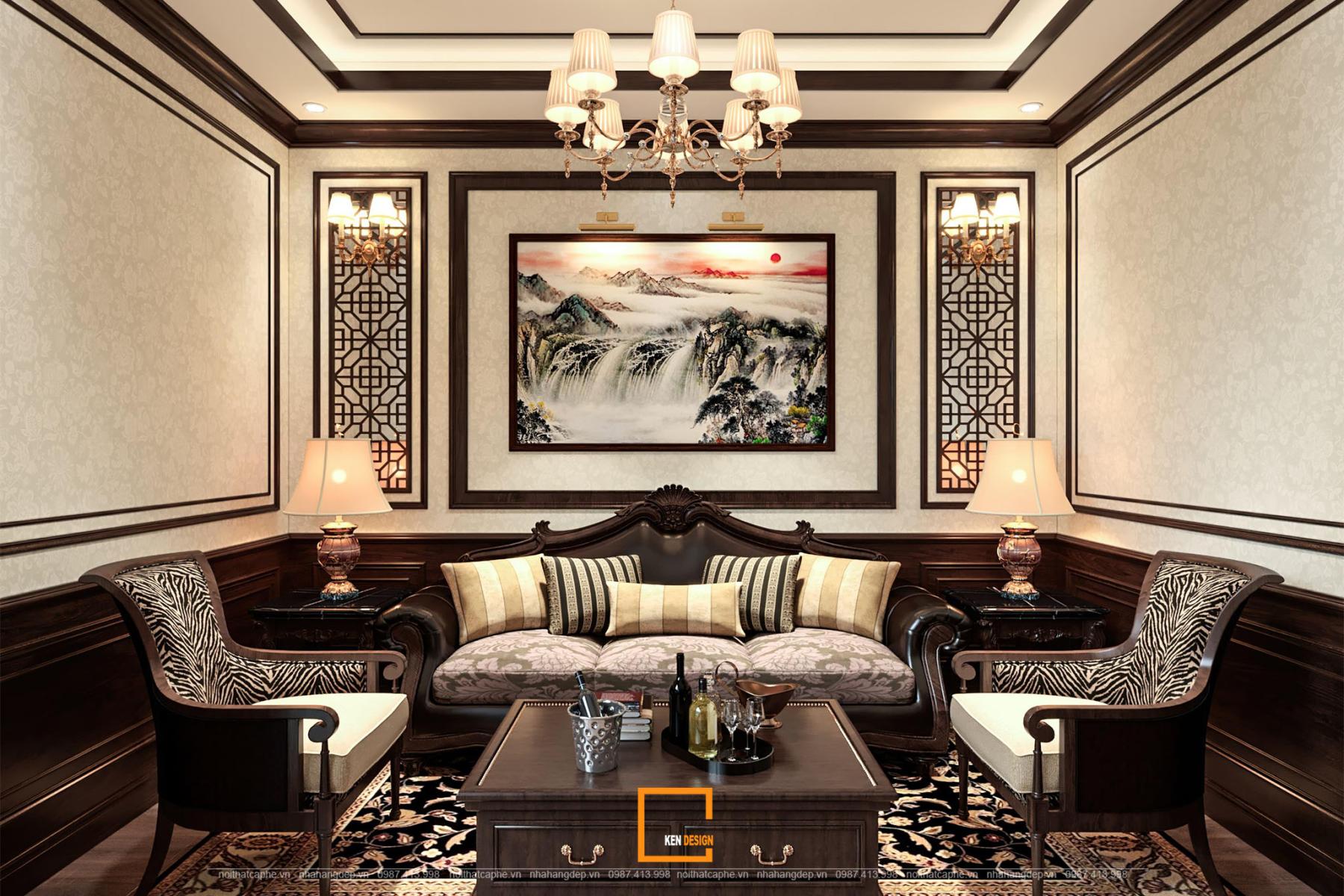 Mẫu nhà hàng tân cổ điển 