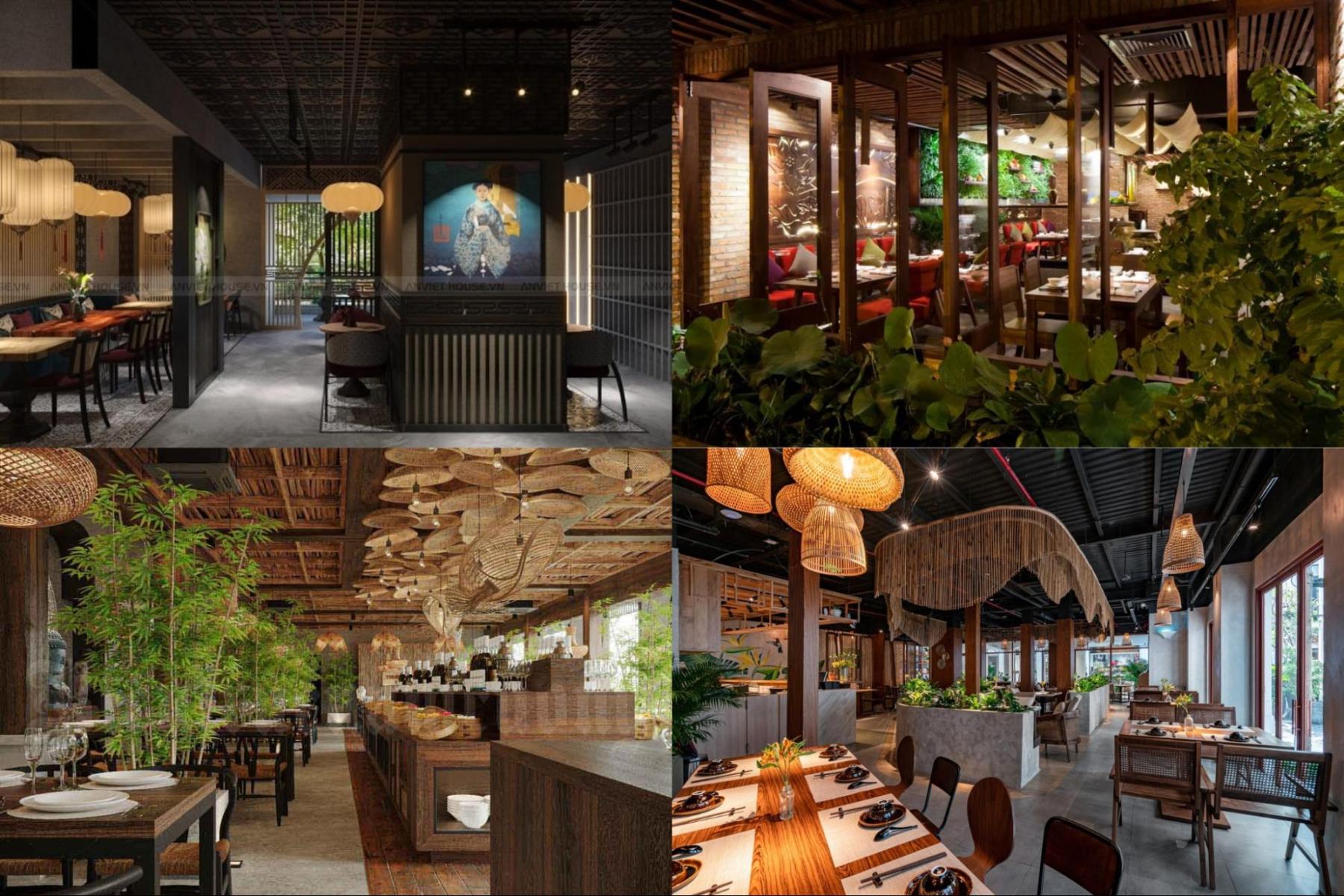 thiết kế nhà hàng chay