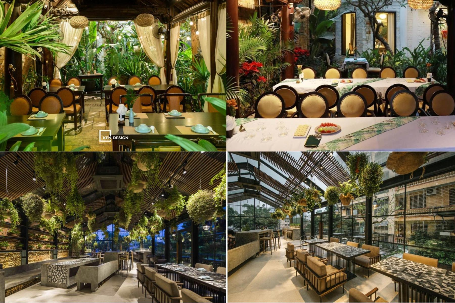 thiết kế nhà hàng chay