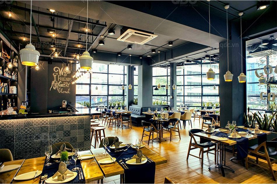 Thiết kế nhà hàng phong cách hiện đại